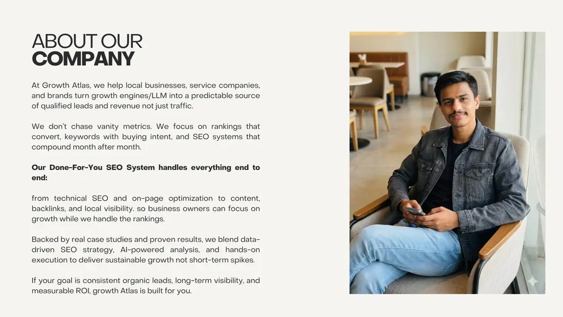 About Growth Atlas: founder Nikhil Rathod and the done-for-you SEO system