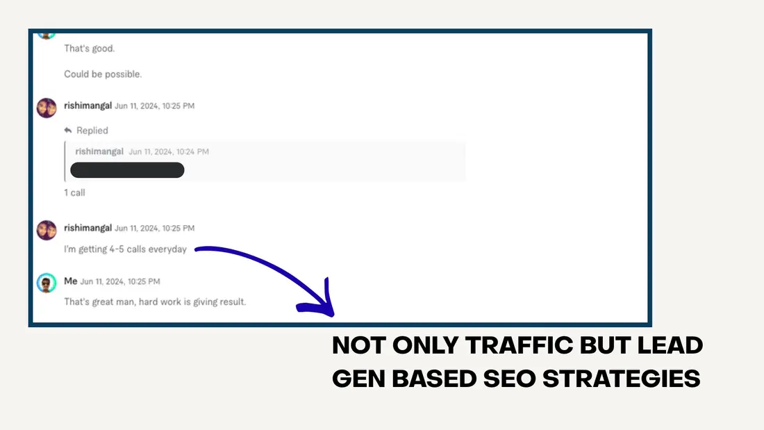 Not only traffic: lead-gen based SEO strategies