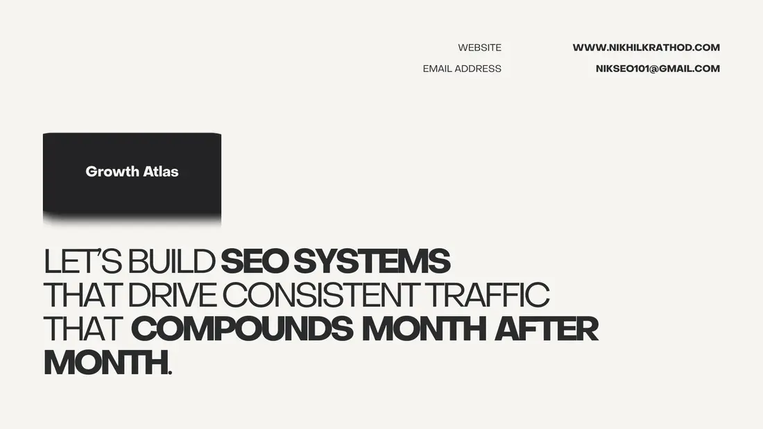 Let's build SEO systems that compound month after month
